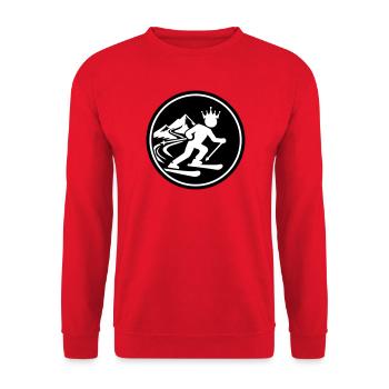 Ski King Skiing - Unisex Sweatshirt - red - Front - Alina (178cm) & Michal (187cm)