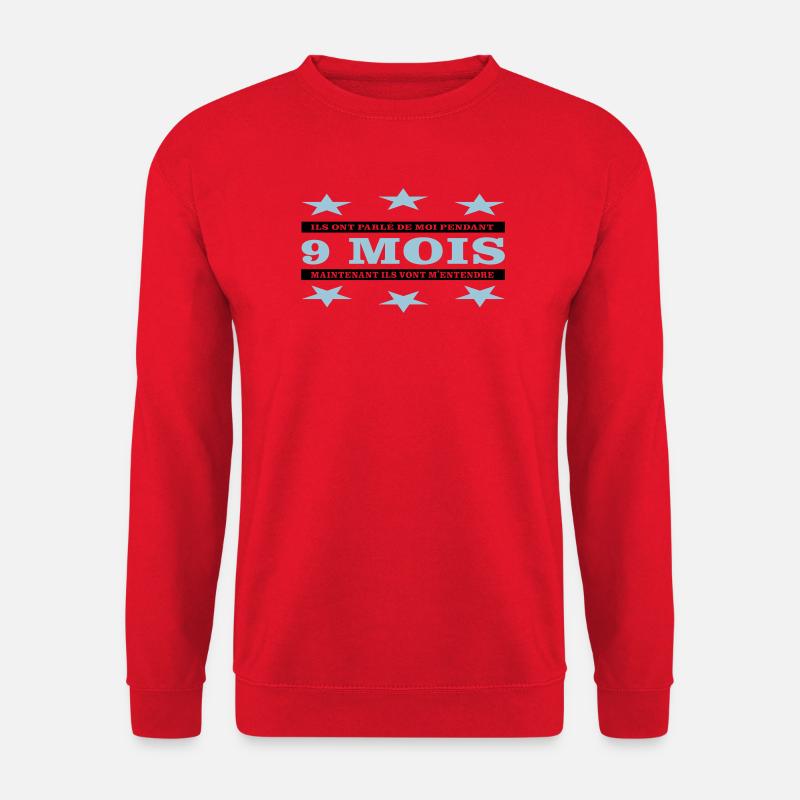 9 Monate - Unisex Pullover - Rot