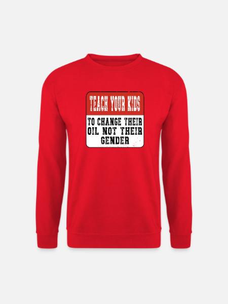 Enseignez à vos enfants - Anti-genre - Sweat-shirt Unisexe - rouge