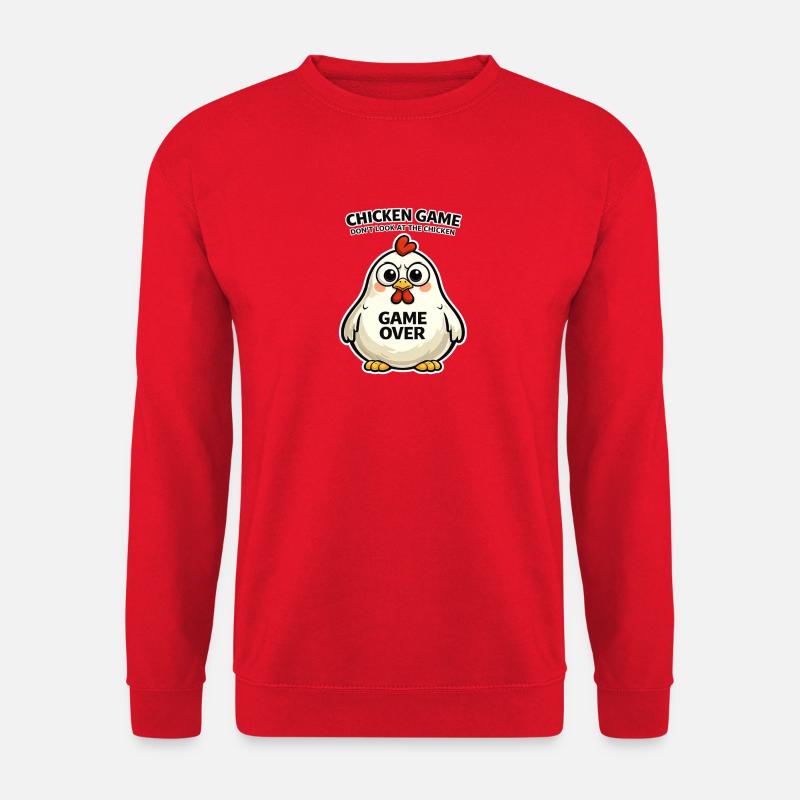 Chicken GameOver Meme - Unisex Sweatshirt - red
