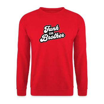 Funk Soul Brother Rétro - Sweat-shirt Unisexe - rouge - Devant - Alina (178cm) & Michal (187cm)