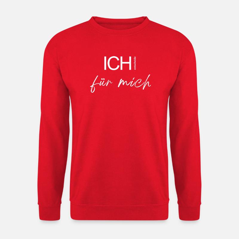 ICH entscheide für mich. - Unisex Pullover - Rot