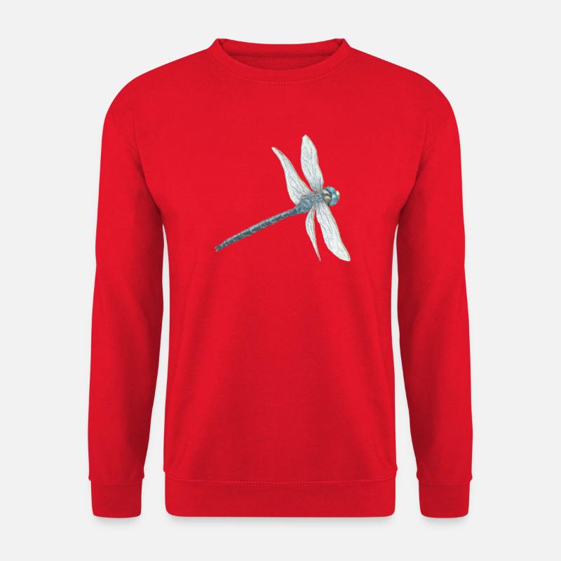 Illustration de libellule sarcelle - Sweat-shirt Unisexe - rouge