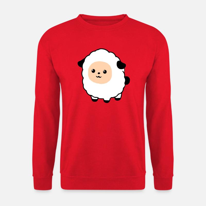Schaf Schäfchen Lamm - Unisex Pullover - Rot