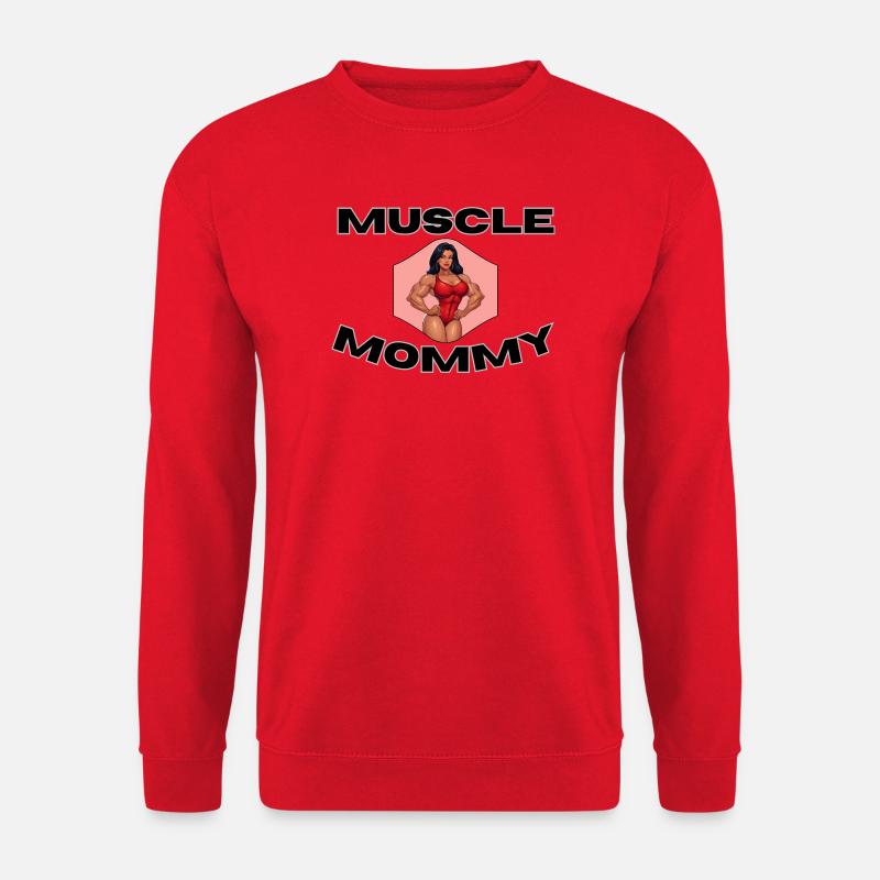 Muscle Mommy Kraftdesign - Unisex Pullover - Rot