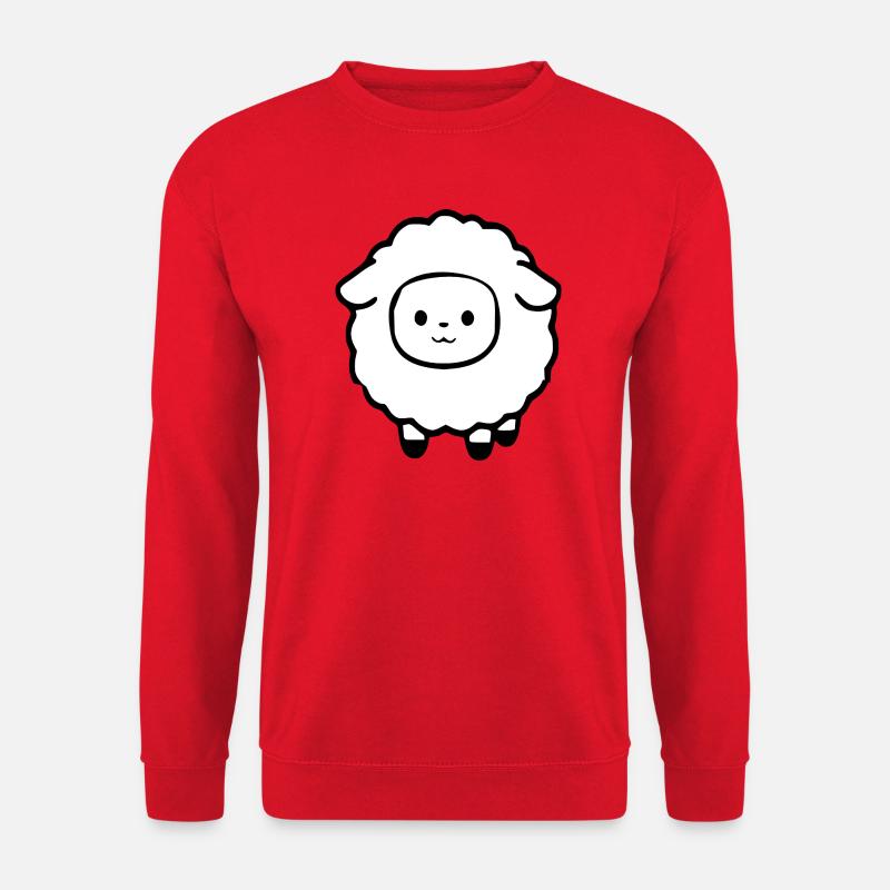 Schaf Schäfchen Lamm - Unisex Pullover - Rot