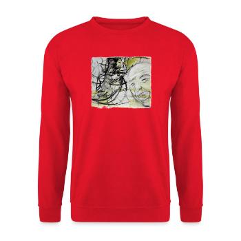 An old man remembers - Unisex Sweatshirt - red - Front - Alina (178cm) & Michal (187cm)