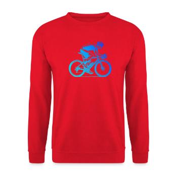 Conception de vélo de route compact pour vélo de route - Sweat-shirt Unisexe - rouge - Devant - Alina (178cm) & Michal (187cm)