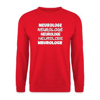 Job Neurologe - Unisex Pullover - Rot - Vorne - Alina (178cm) & Michal (187cm)
