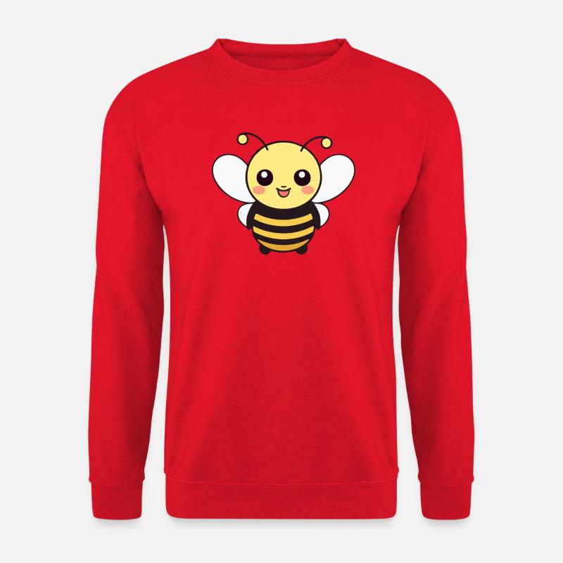 Kawaii Honigbiene Cartoon - Unisex Pullover - Rot