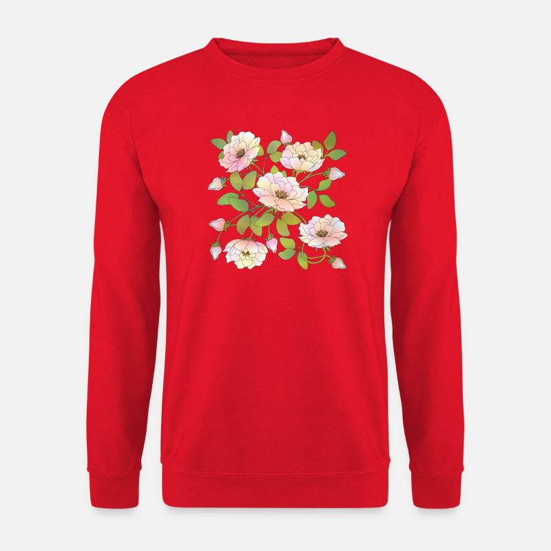 Blumen - Unisex Pullover - Rot