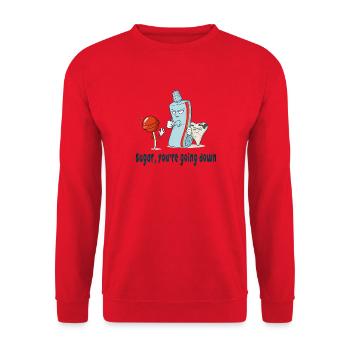 Sugar, you're going down - Unisex Sweatshirt - red - Front - Alina (178cm) & Michal (187cm)