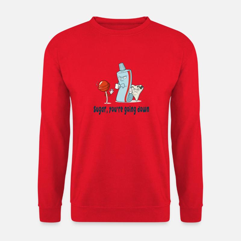 Sugar, du ryger ned - Unisex sweater - rød