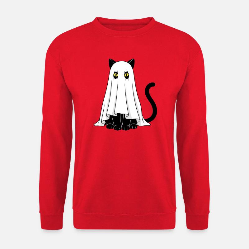 Geisterkatze Schleiergeist - Unisex Pullover - Rot
