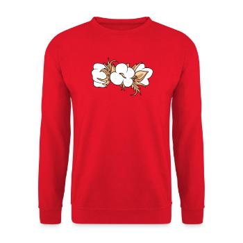 Blooming cotton - Unisex Sweatshirt - red - Front - Alina (178cm) & Michal (187cm)
