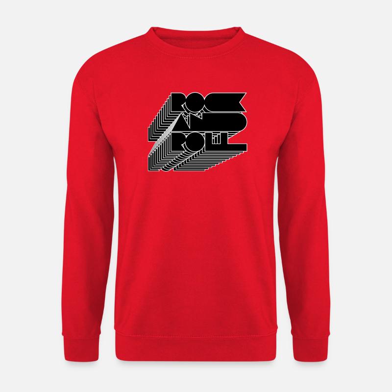 Rock-Roll-Linien - Unisex Pullover - Rot