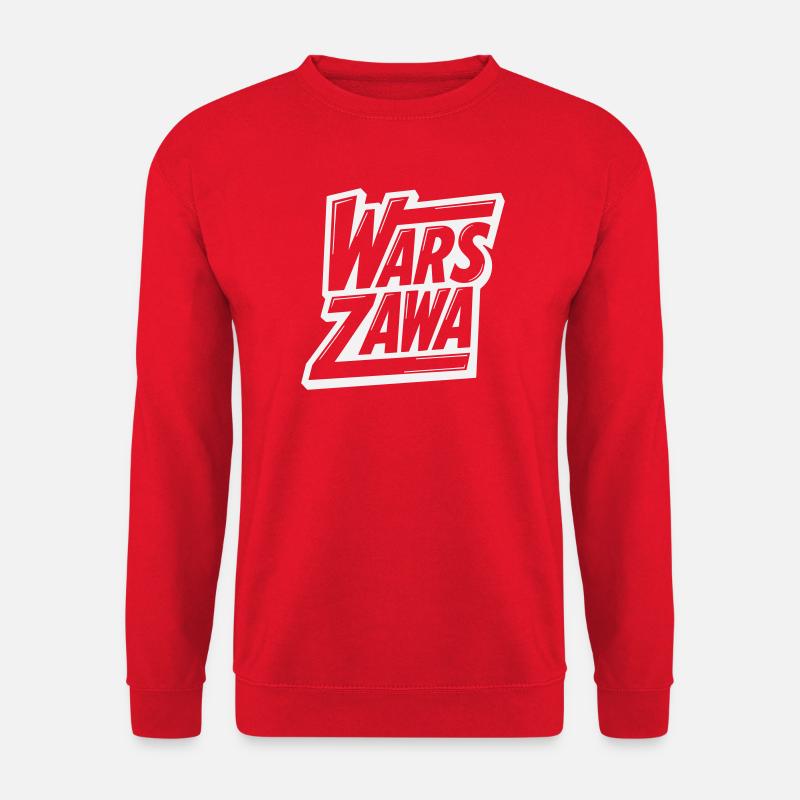 Varsovie, logo de Varsovie - Sweat-shirt Unisexe - rouge