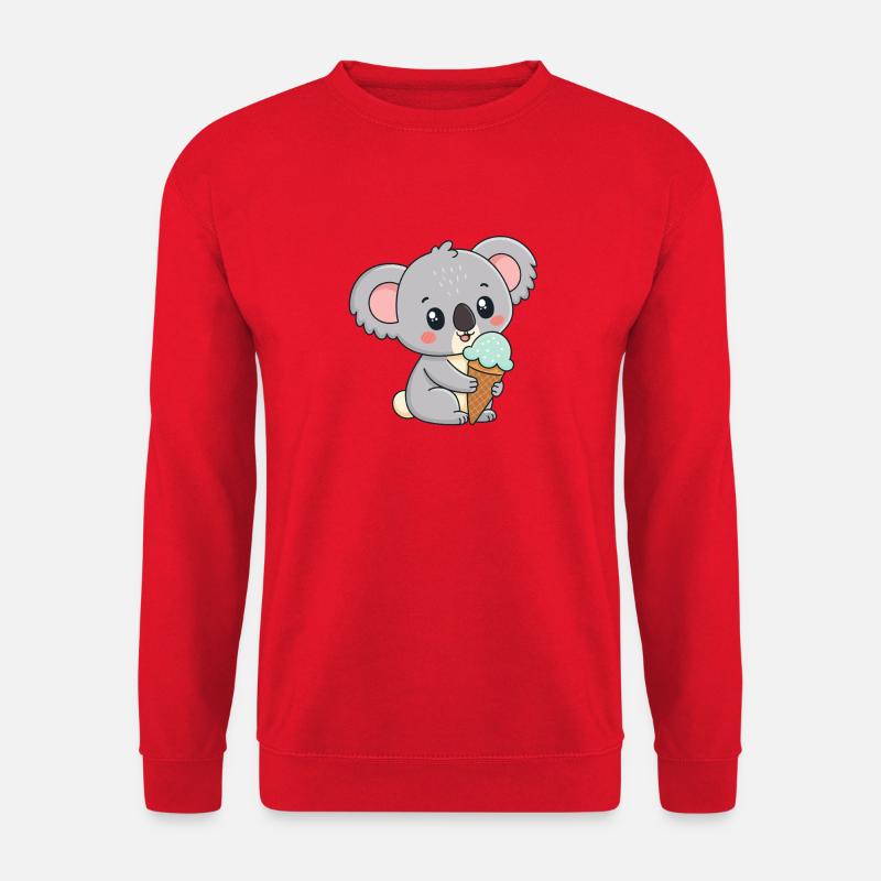 Gourmet-Koala-Eis - Unisex Pullover - Rot