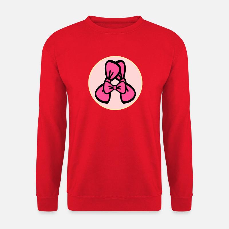 Haarschleife Buchstabe A - Unisex Pullover - Rot