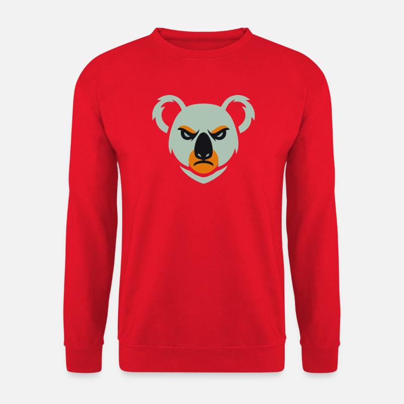 Wütender Koala Blick - Unisex Pullover - Rot