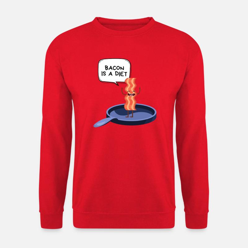 Humor-Speck-Diät - Unisex Pullover - Rot