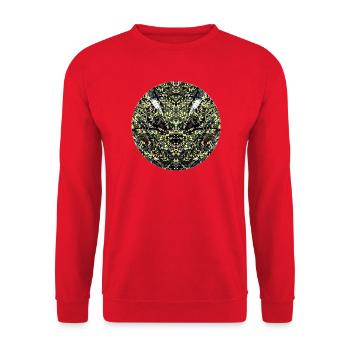 Naturwesen in Hainberg - Unisex Pullover - Rot - Vorne - Alina (178cm) & Michal (187cm)