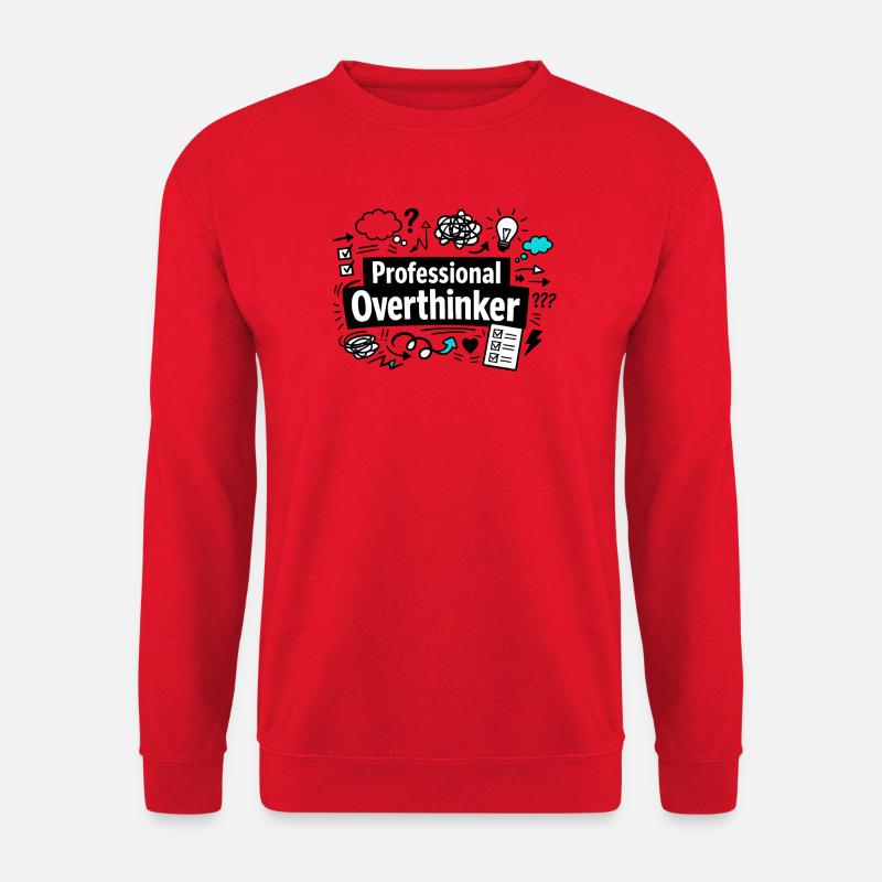 professional overthinker - Unisex Sweatshirt - red