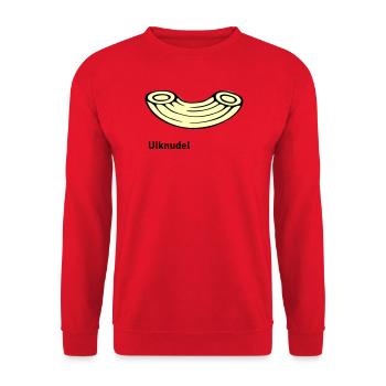 Ulknudel - Unisex Sweatshirt - red - Front - Alina (178cm) & Michal (187cm)