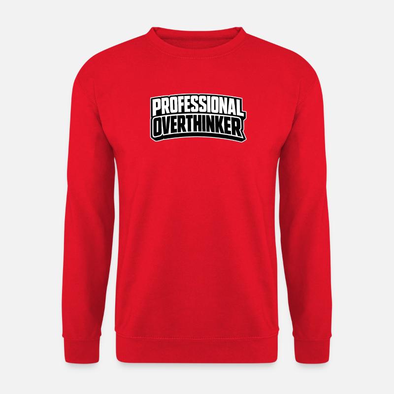 PROFESSIONAL OVERTHINKER INTROVERT - Unisex Pullover - Rot