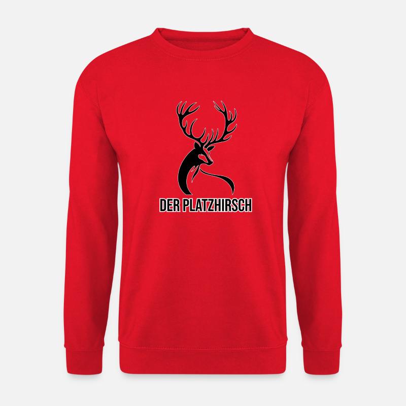 Der Platzhirsch – Powerful Hirsch Design - Unisex Sweatshirt - red