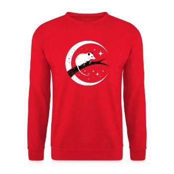 Opossum - Unisex Pullover - Rot - Vorne - Alina (178cm) & Michal (187cm)