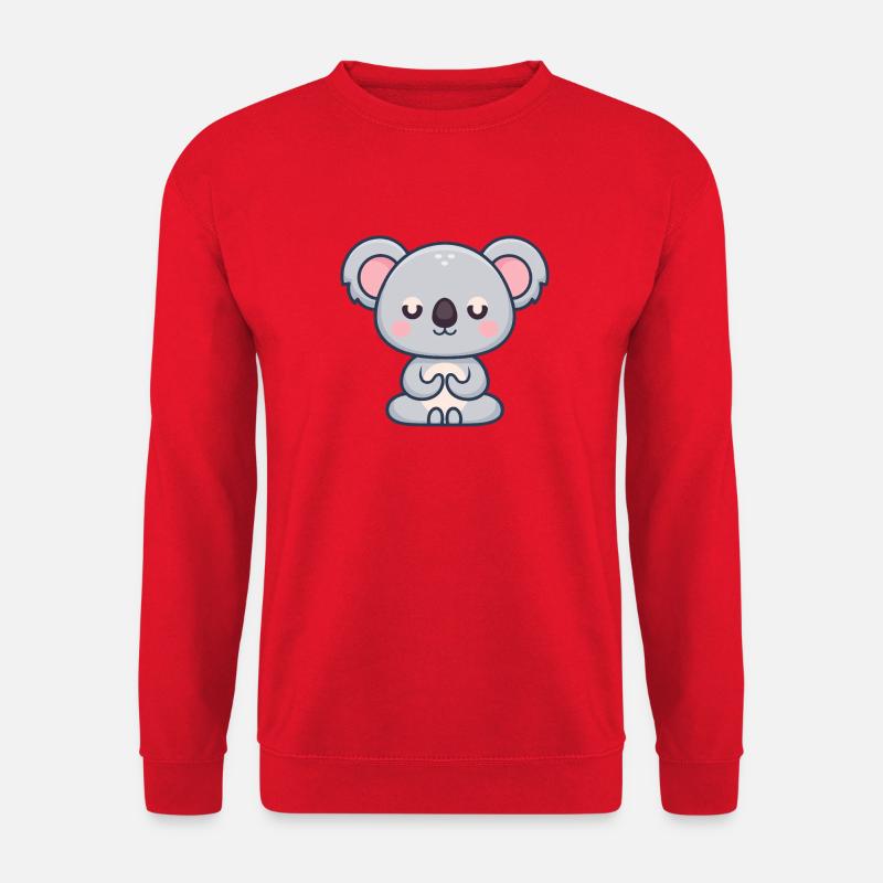 Koala-Pastell-Zen-Decke - Unisex Pullover - Rot