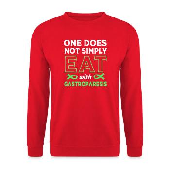 Gastroparese - Unisex Pullover - Rot - Vorne - Alina (178cm) & Michal (187cm)