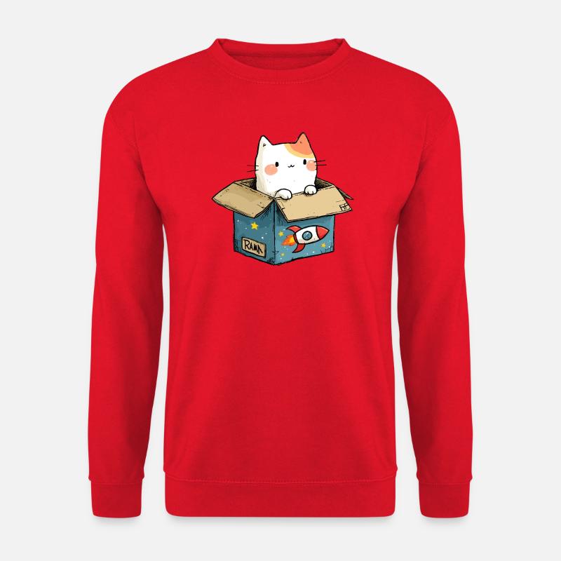 L’espace de jeu du chat - Sweat-shirt Unisexe - rouge