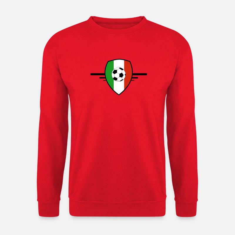Italienischer Fußball-Schild-Abzeichen - Unisex Pullover - Rot
