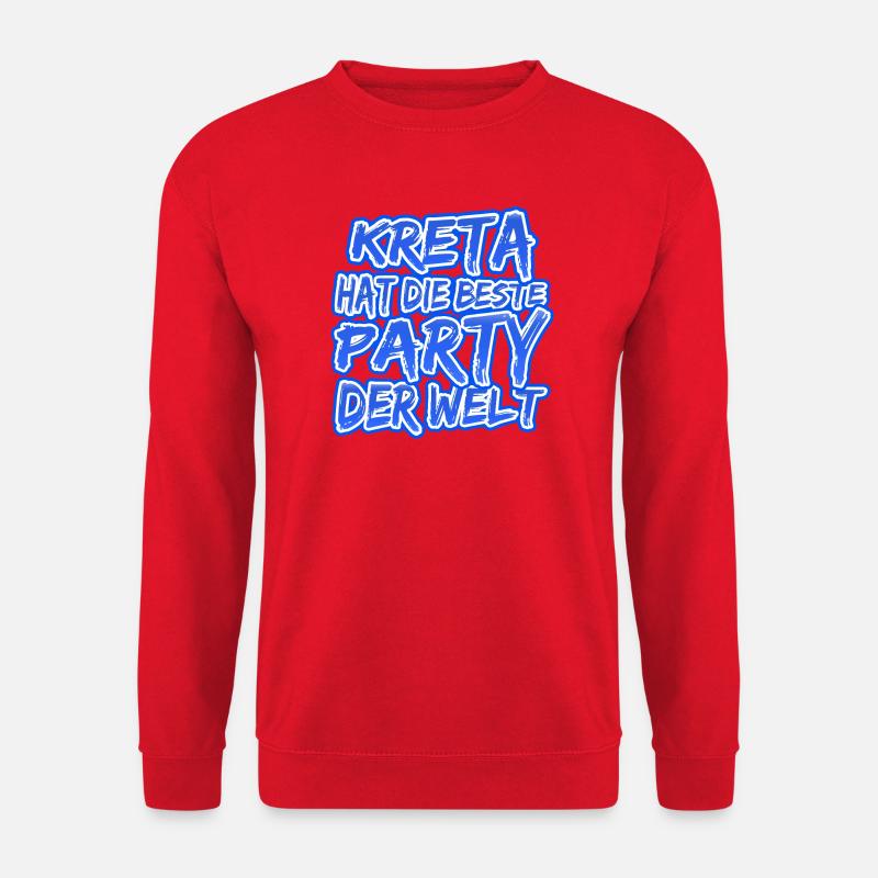Kreta als Urlaub - Unisex Pullover - Rot