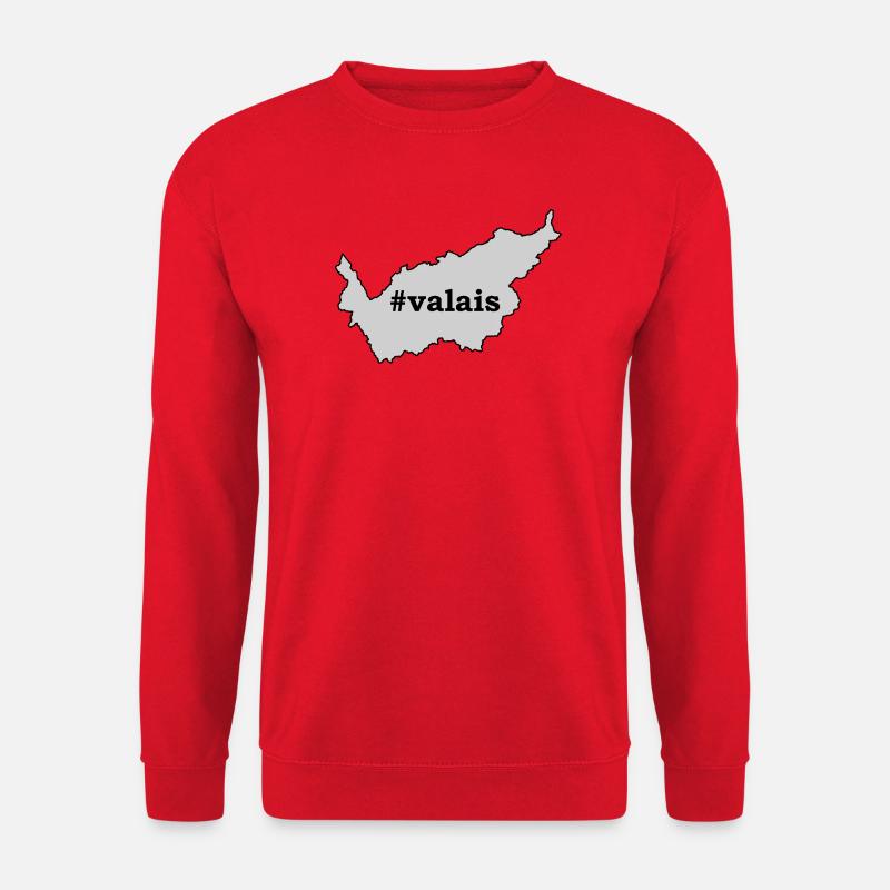 VS Valais / Wallis - Unisex Pullover - Rot