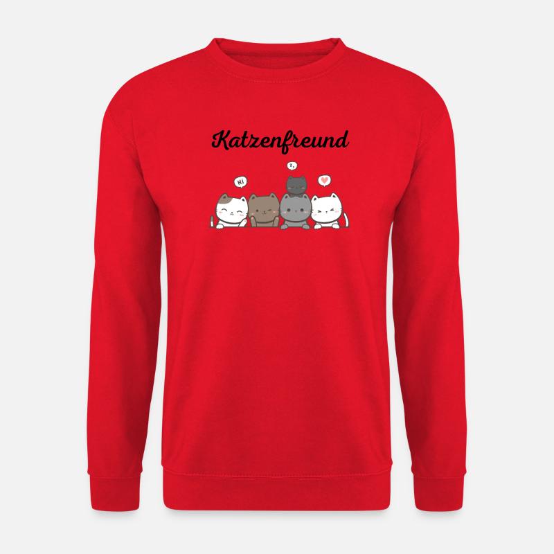 Katzenfreund - Unisex Pullover - Rot