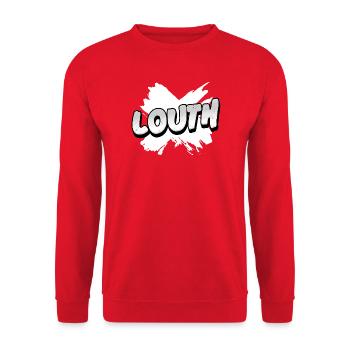 County Louth Ireland - Unisex Sweatshirt - red - Front - Alina (178cm) & Michal (187cm)
