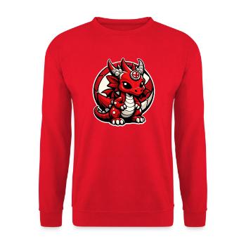 Radball, Cycleball, Hallenradsport - Unisex Pullover - Rot - Vorne - Alina (178cm) & Michal (187cm)