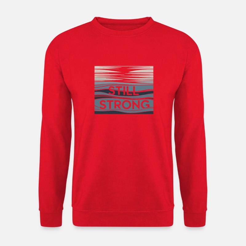 Still Strong Wellenmuster - Unisex Pullover - Rot