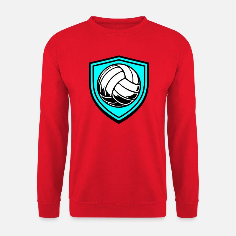 Volleyball Ball Wappen - Unisex Pullover - Rot
