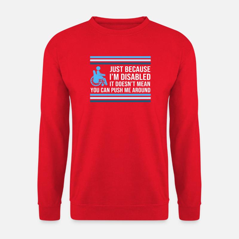 Rollstuhl - Unisex Pullover - Rot