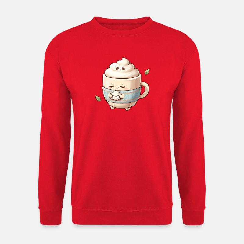 Kuscheltassen-Wolkenbecher - Unisex Pullover - Rot