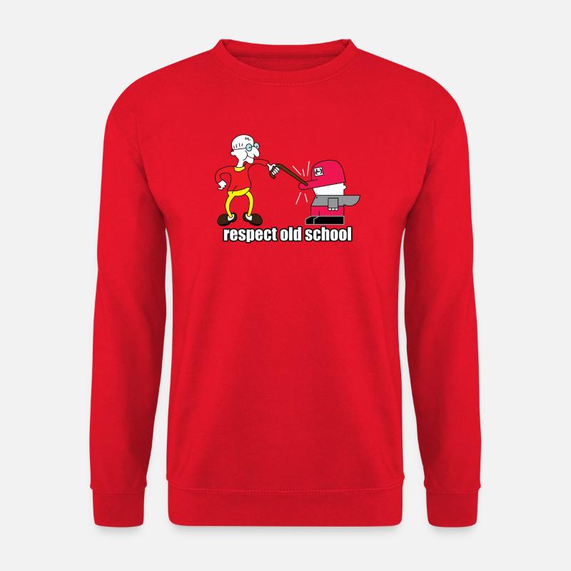 Respekt Old School Cartoon - Unisex Pullover - Rot