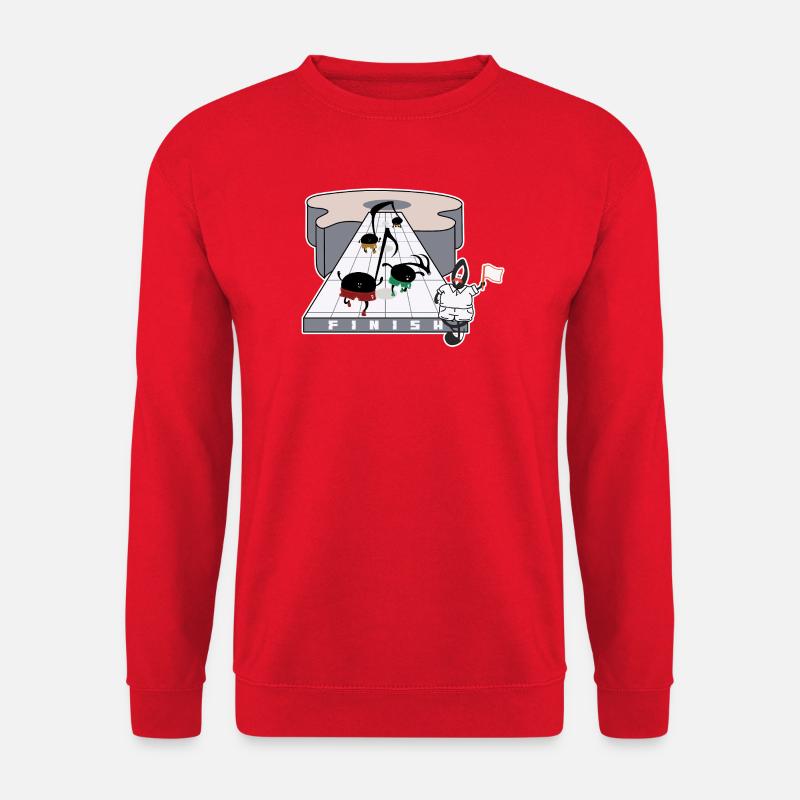 Blob Race Ziellinie - Unisex Pullover - Rot