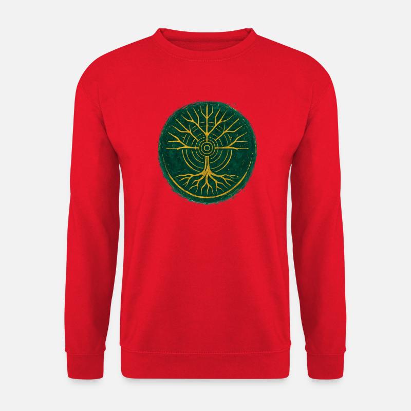 Baum des Lebens – Gaia - Unisex Pullover - Rot