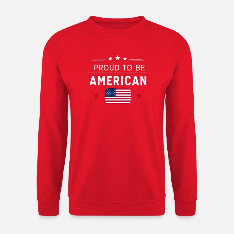 Americana Flag Pride Grafik - Unisex Pullover - Rot