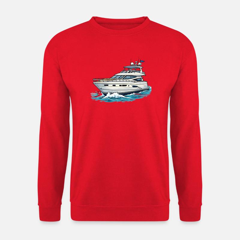 Maritimer Yacht Stil - Unisex Pullover - Rot