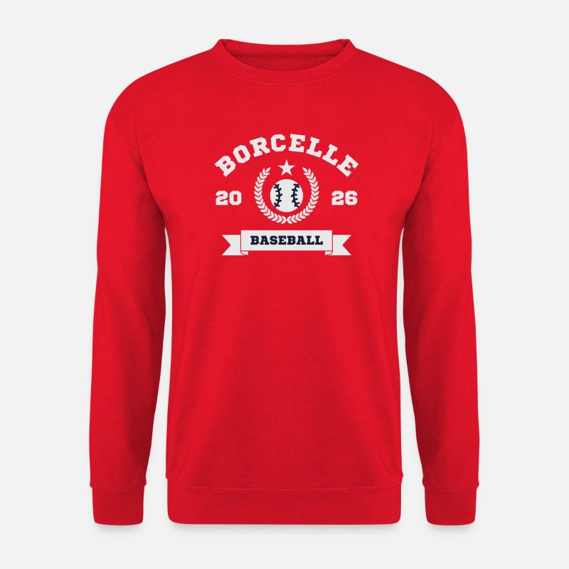 Borcelle Baseball Emblem 2026 - Unisex Pullover - Rot